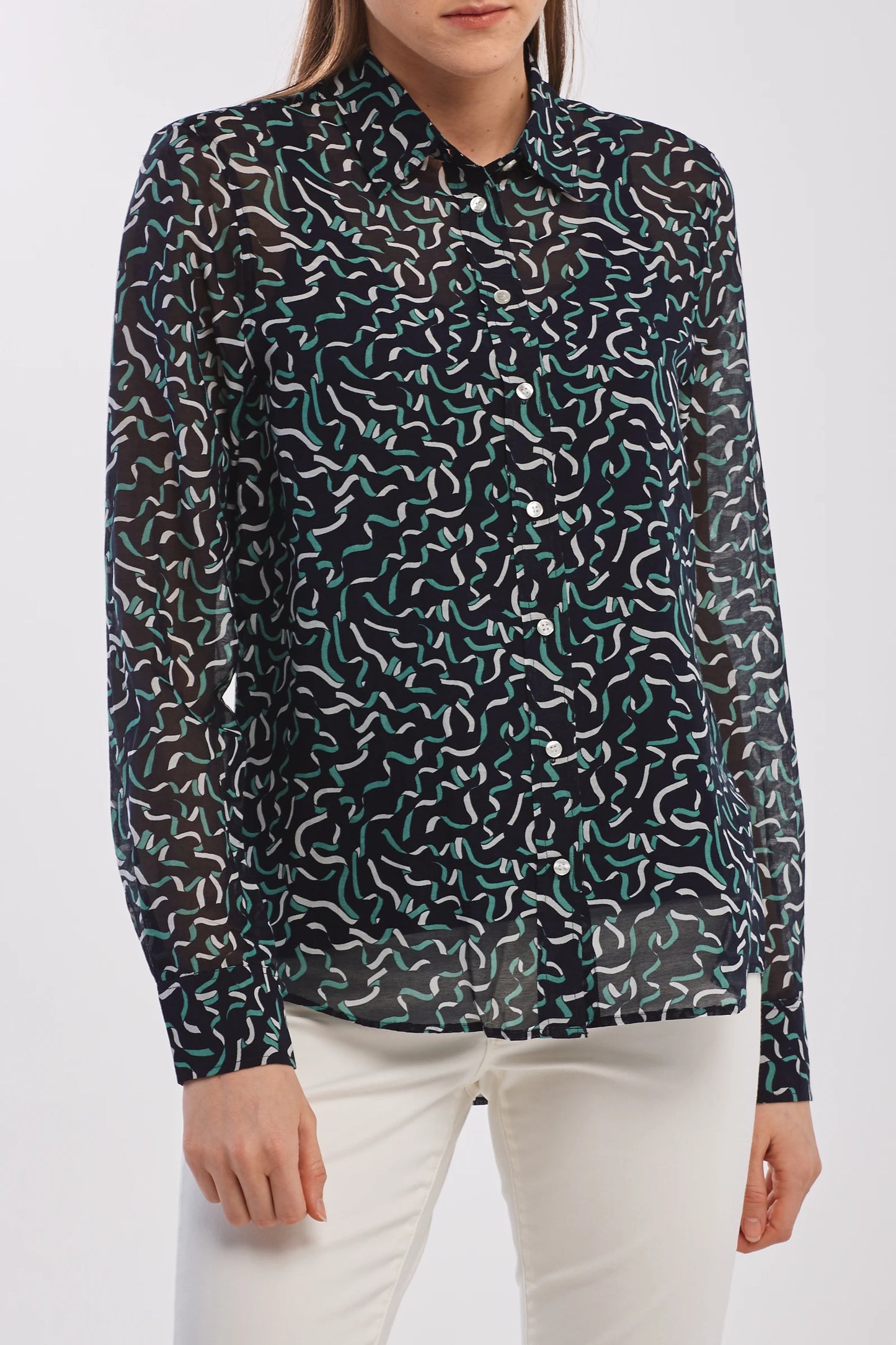 Gant dámska košela- ribbon cotton silk