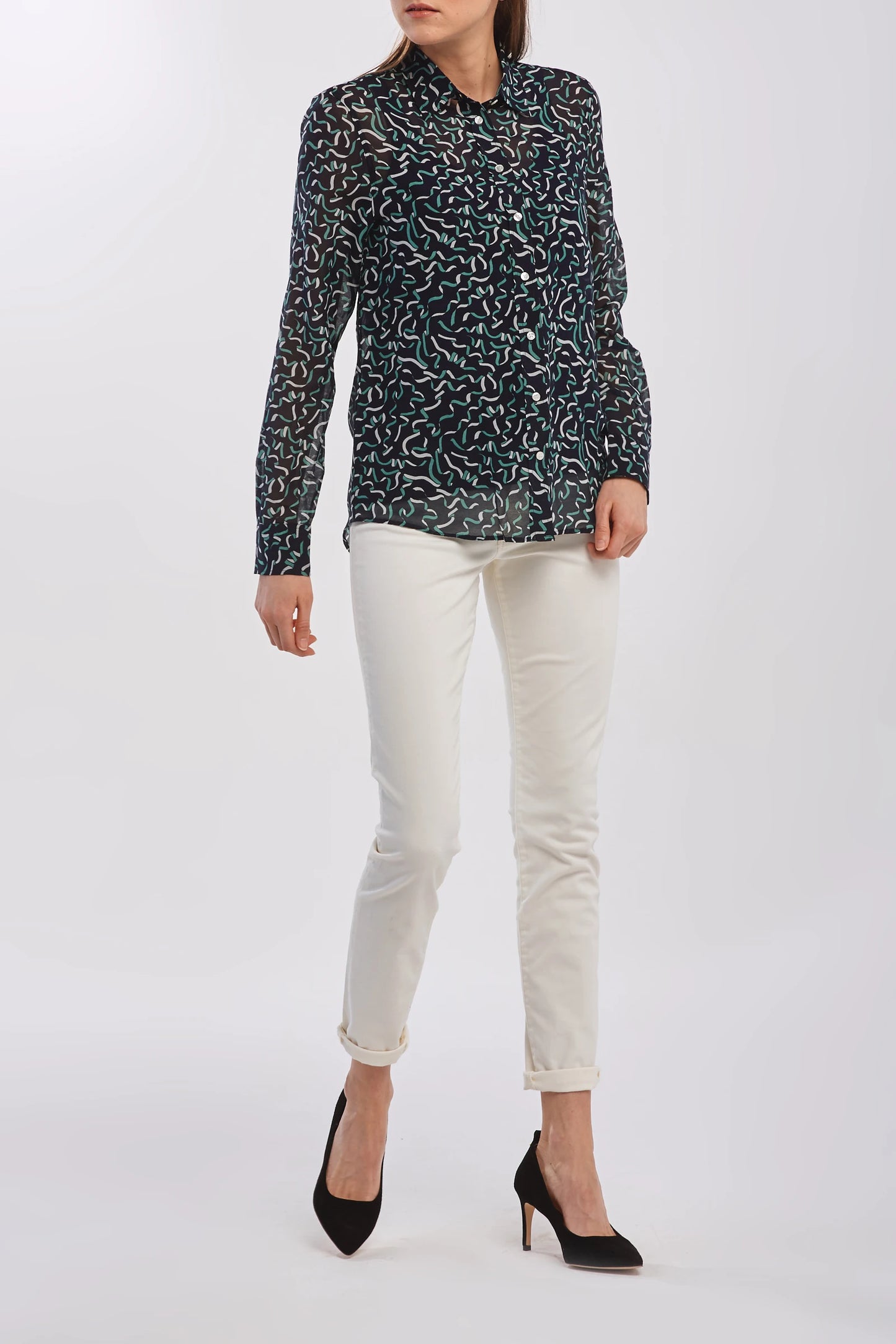 Gant dámska košela- ribbon cotton silk