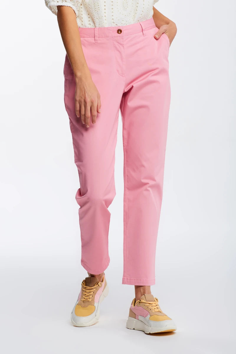 NOHAVICE GANT FRYDA CLASSIC CHINO SEA PINK