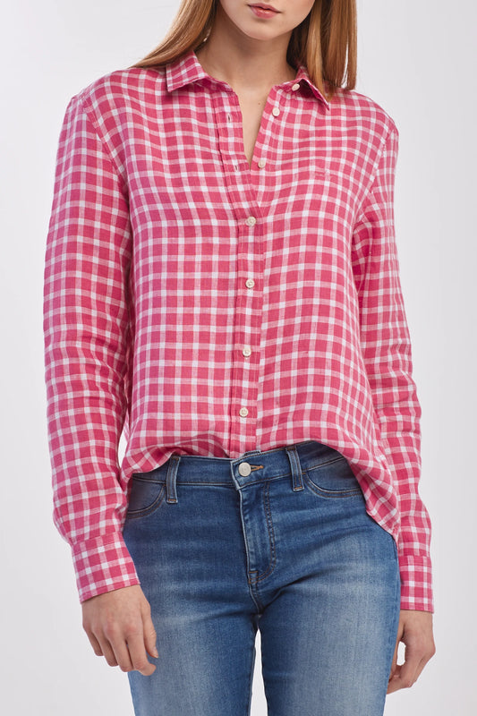 Gant dámska košela- the linen chambray gingham