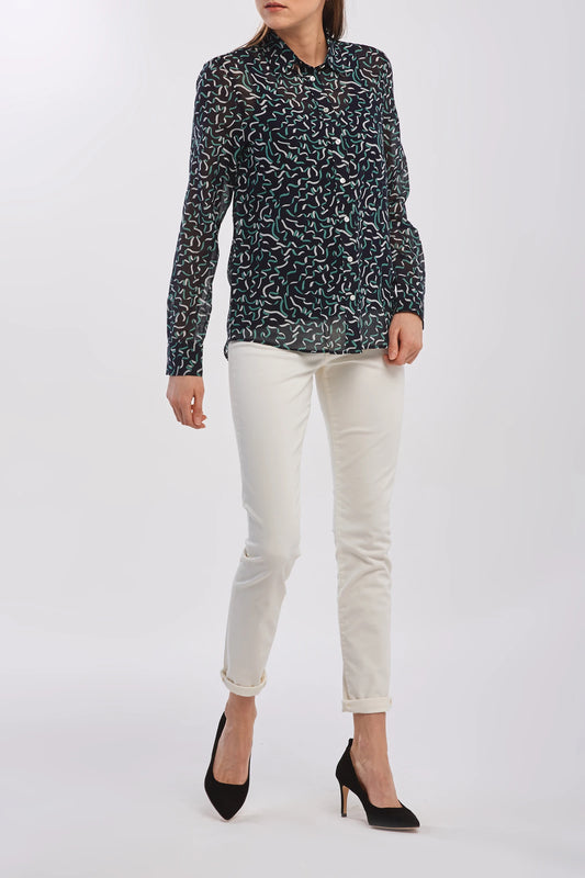 Gant dámska košela- ribbon cotton silk