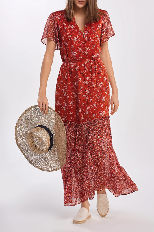Gant šaty- Mix print chiffon