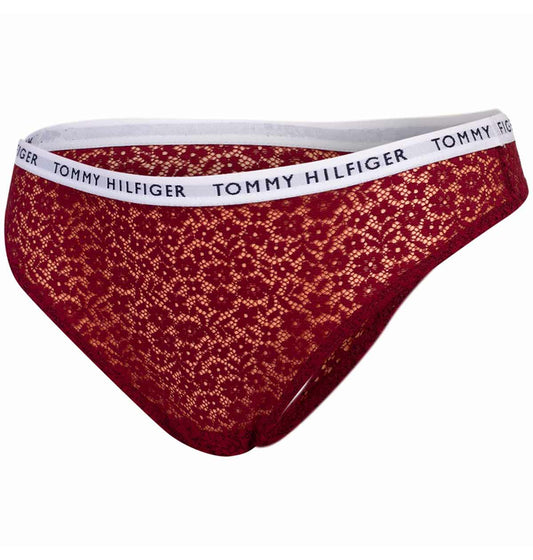 Tommy Hilfiger dámske tangáče 3ks- FULL LACE THONG UW0UW04514 0WE