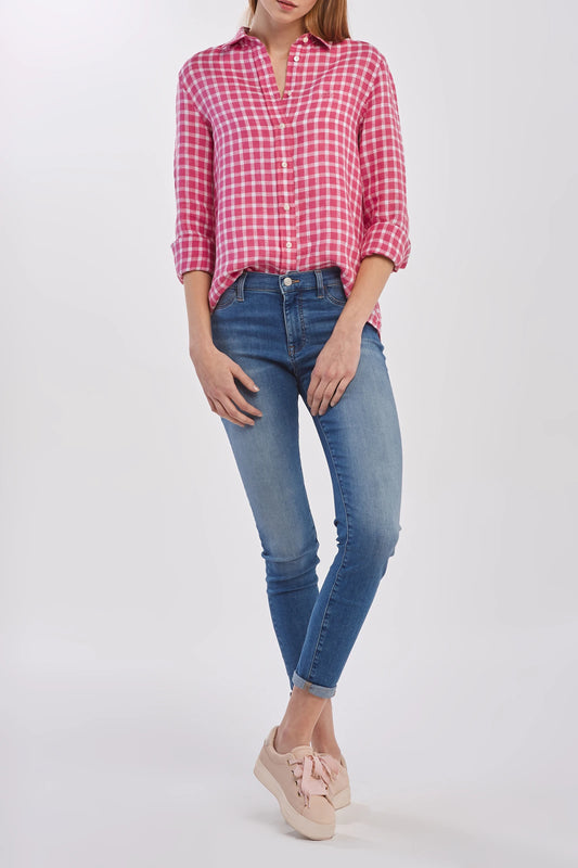 Gant dámska košela- the linen chambray gingham