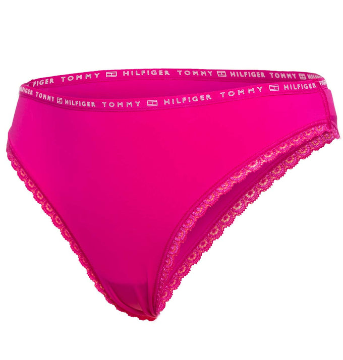 Tommy Hilfiger dámske bikini 3ks- UW0UW02825 0XF 3P BIKINI MIKRO LACE