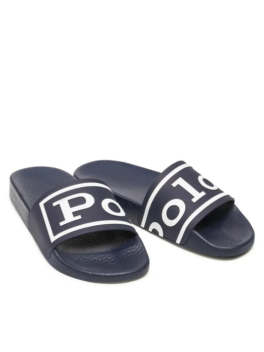 Polo Ralph Lauren Šľapky Polo Slide 809858277002 Tmavomodrá
