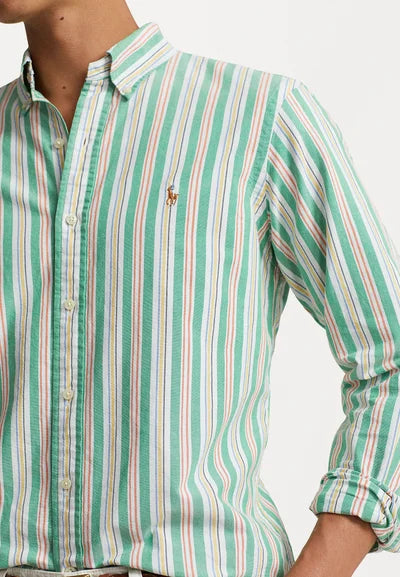 Pánska košeľa Polo Ralph Lauren LONG SLEEVE SPORT SHIRT - zelená