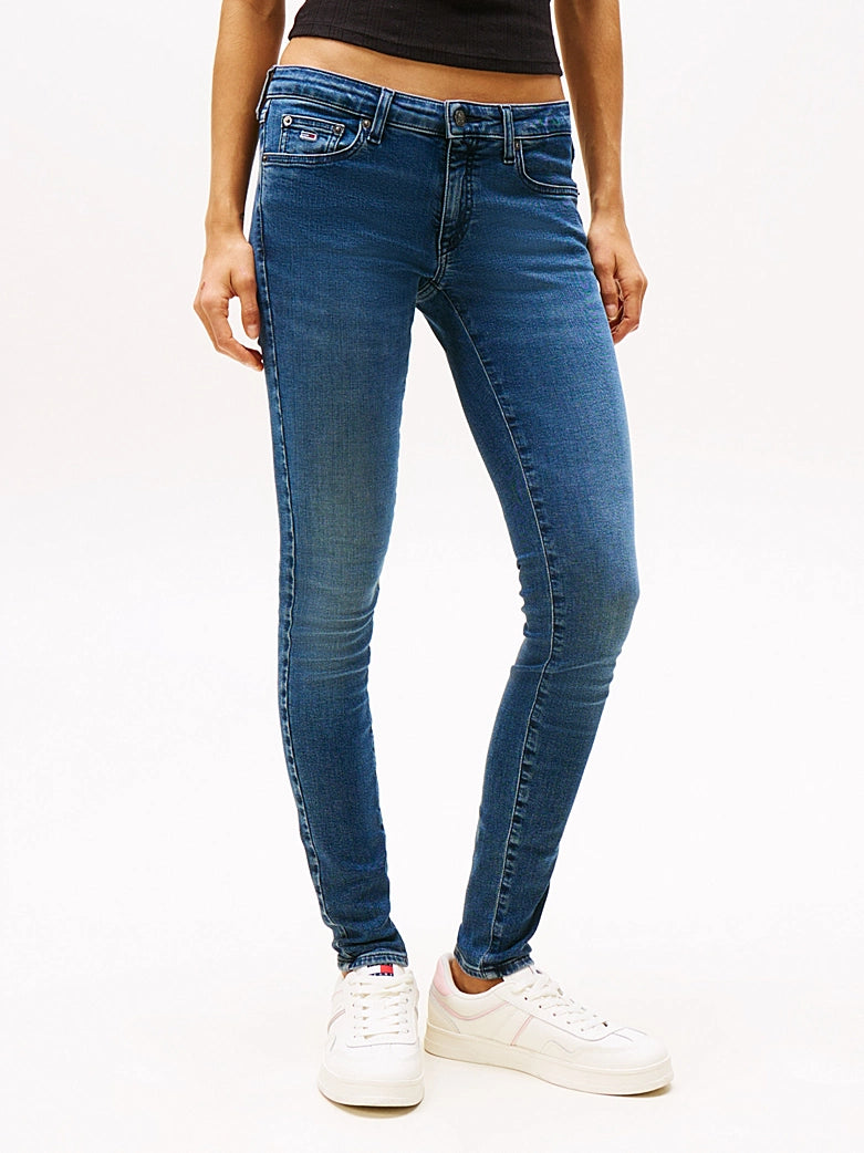 Tommy Jeans Sophie Low Rise Skinny Jeans Mid Blue