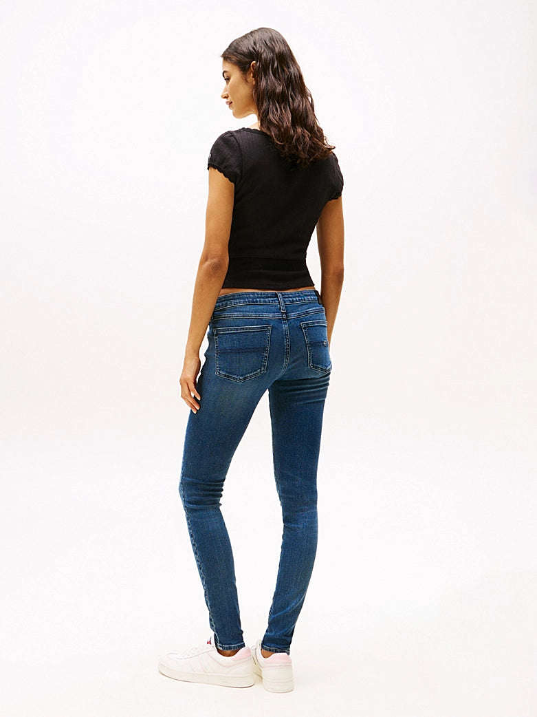 Tommy Jeans Sophie Low Rise Skinny Jeans Mid Blue