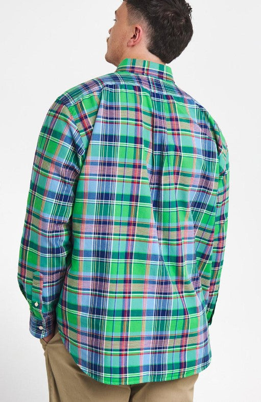 Bavlnená pánska košeľa Polo Ralph Lauren Oxfor shirt zelená