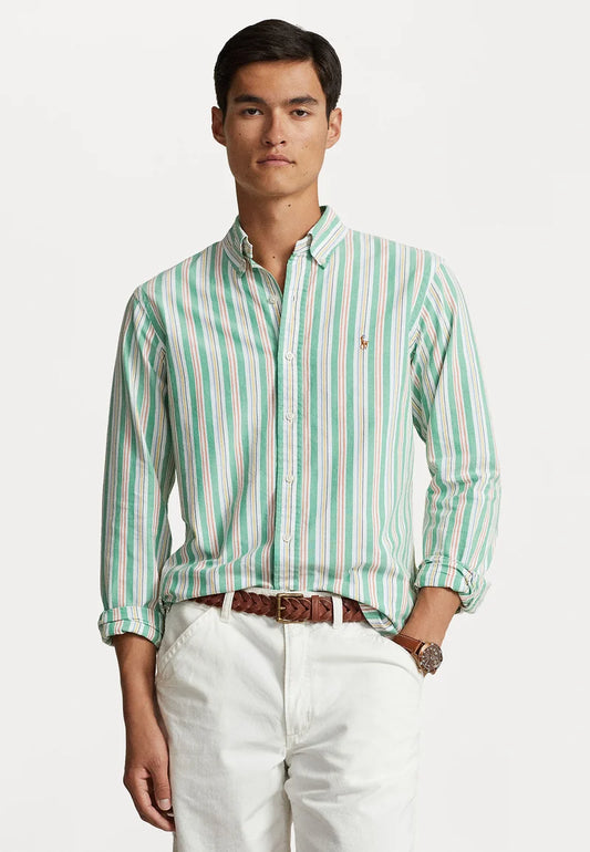 Pánska košeľa Polo Ralph Lauren LONG SLEEVE SPORT SHIRT - zelená