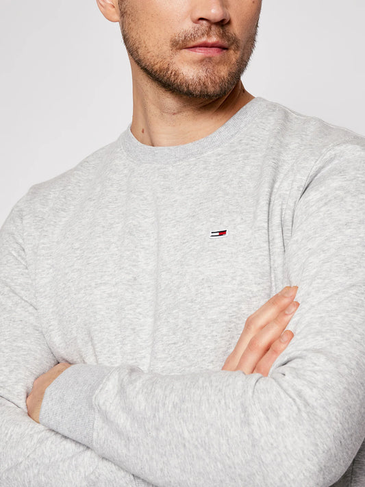 Tommy Jeans Mikina vo farbe Sivá Melírovaná